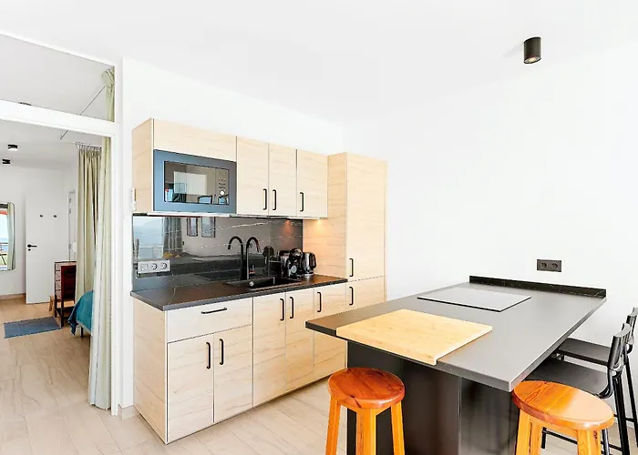 Modern Cozy Ocean View Near The With Swimming Pool In Complex Puerto de Santiago (Tenerife)