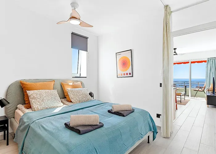 Modern Cozy Ocean View Near The With Swimming Pool In Complex * Puerto de Santiago (Tenerife)